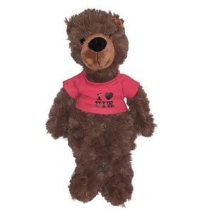 Chelsea Brown Teddy Bear 860 I Love UIW Stuffed Plush Beanbag Toy 12”